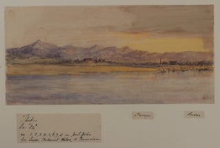 [MIDDLE EAST & ISLAMIC WORLD - EGYPT & NUBIA] [Rare Collection of Twenty-Seven Early Original Watercolour Views of the Nile, Taken During a Cruise in Winter 1864-1865 and Showing the Ancient Sites and Cliffs of Upper Egypt and Nubia, and the Second Cataract]