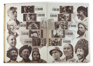 [POSITIVE IMAGE OF THE USSR DURING THE GREAT PURGE: ART OF PROPAGANDA] SSSR na stroyke [i.e. USSR in Construction] #1-4, 5/6, 7-10, 11/12 of 1938. Overall 10 issues