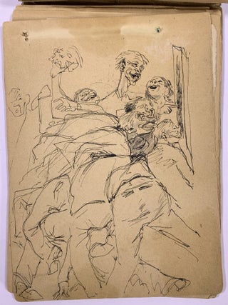 [KUKRYNIKSY] Working sketchbook of Nikolai Sokolov