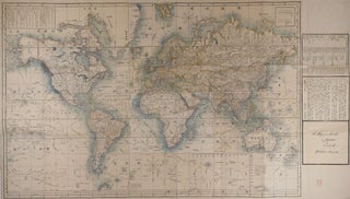 Item #399 [WORLD MAP] A Map of the World in Japanese by Ed. Schnell Yokohama February 1862...