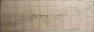 Item #408 [OTTOMAN - IRANIAN BORDER] [Large Folding Lithographed Map, Titled:] Map of the...