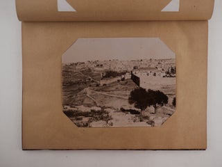 [MIDDLE EAST – ISRAEL, PALESTINE (HOLY LAND)] [Album with 50 Large Original Albumen Photographs Showing Religious Sites and Views of Jerusalem, Bethlehem, and Jaffa]