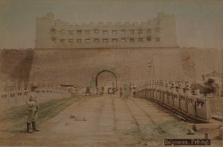 [CHINA – BOXER REBELLION] [Japanese Lacquered Album of Fifty Original Hand-Coloured Albumen Photographs of Beijing and Tianjing, Most Likely Compiled as a Keepsake for the Officers and Soldiers from the International Forces of the Eight-Nation Alliance which Took Part in the Suppression of the Boxer Rebellion in 1900]