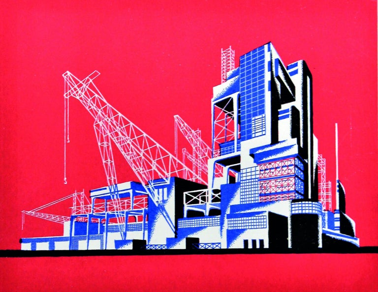 Item #628 [A BRIDGE TO UTOPIA] Arkhitekturnyye fantazii: 101 kompozitsiya v kraskakh. 101 arkhitekturnaya miniatyura [i.e. Architectural Fantasies: 101 Compositions in Color. 101 Architectural Miniatures]. Y. G. Chernikhov.