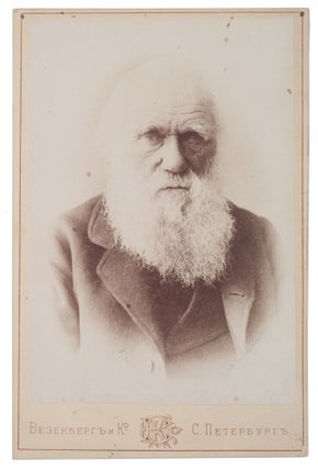 Item #869 [FOR THE RUSSIAN DARWINISTS] Photograph of Charles Darwin