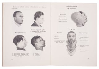 [SOVIET POLICE PHOTOMONTAGE] Slovesnyi portret: (kratkii spravochnik) [i.e. Verbal Portrait: (A Short Handbook)]